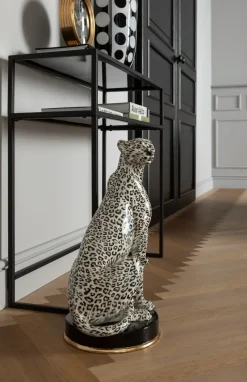 Konsolbord Loft - Svart Stål/Glas, 80x85cm - KARE Design
