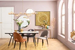 Konsolbord Miami Loft - Guld/Vit Marmor, 75x120cm - KARE Design