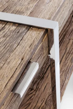 Konsolbord Rustico - Grovt Trä/Krom, 80x180cm - KARE Design