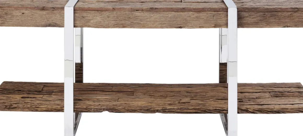 Konsolbord Rustico - Grovt Trä/Krom, 80x180cm - KARE Design