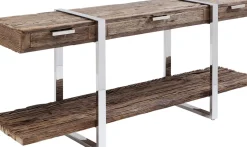 Konsolbord Rustico - Grovt Trä/Krom, 80x180cm - KARE Design