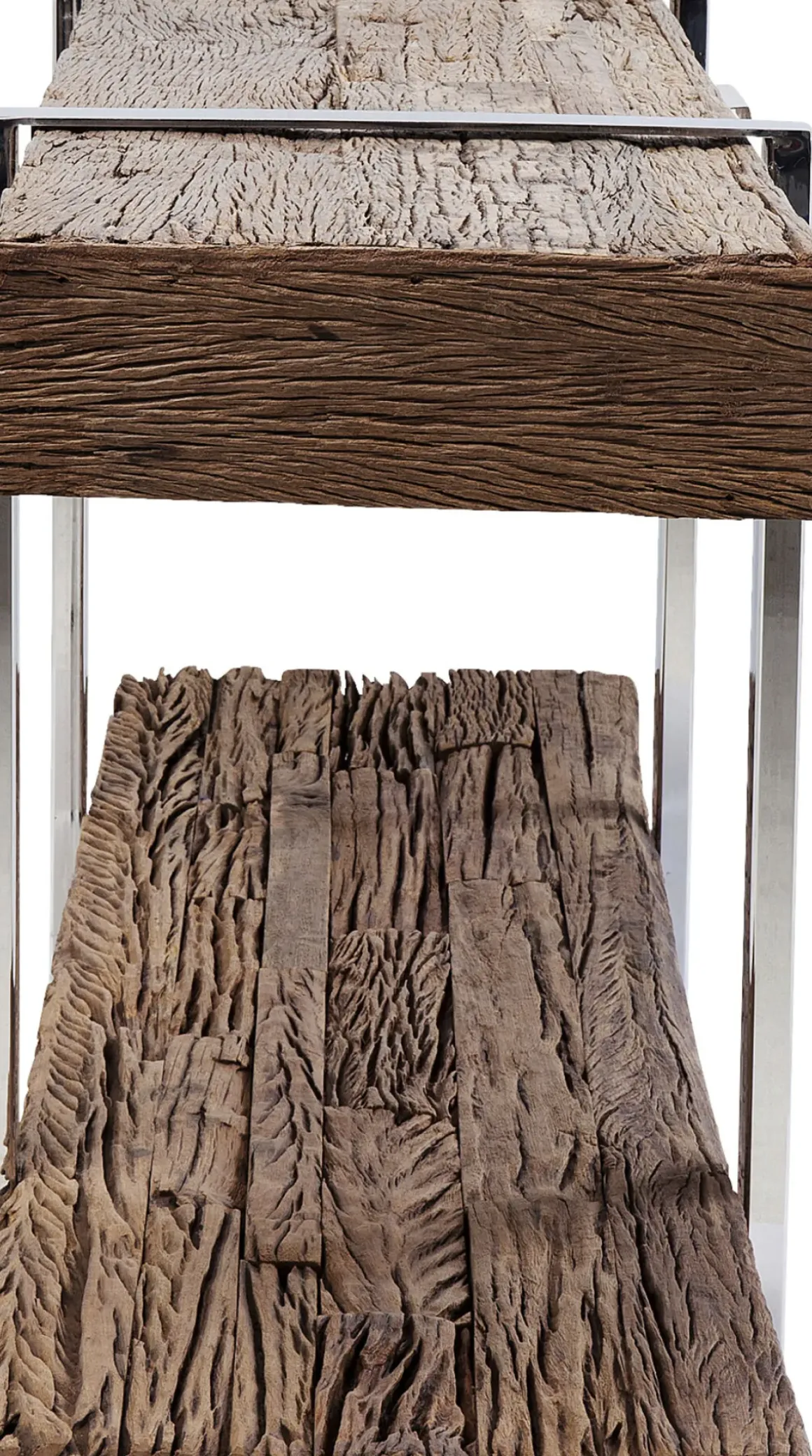 Konsolbord Rustico - Grovt Trä/Krom, 80x180cm - KARE Design