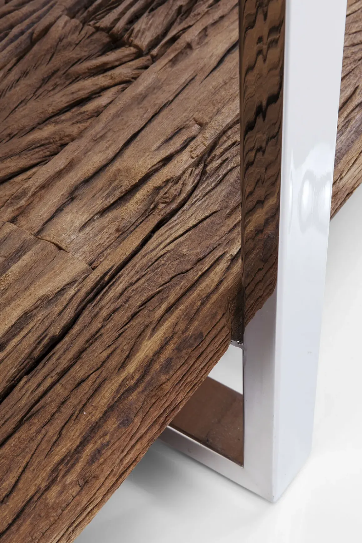 Konsolbord Rustico - Grovt Trä/Krom, 80x180cm - KARE Design