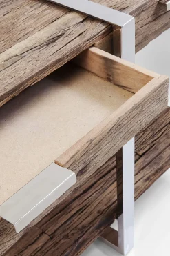 Konsolbord Rustico - Grovt Trä/Krom, 80x180cm - KARE Design
