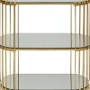 Konsolbord Wire - Mässing, 81x78cm - KARE Design