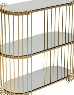 Konsolbord Wire - Mässing, 81x78cm - KARE Design