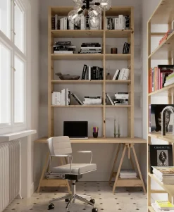 Kontorsstol Dottore - På Hjul Grå Konstläder/Krom - KARE Design