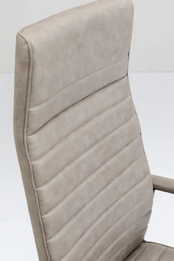 Kontorsstol Labora Hög - Snurrstol på Hjul, Grå Konstläder - KARE Design