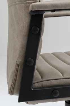 Kontorsstol Labora Hög - Snurrstol på Hjul, Grå Konstläder - KARE Design
