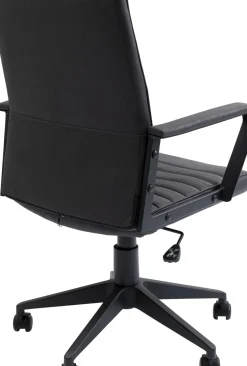 Kontorsstol Labora - Snurrstol på Hjul, Svart Konstläder - KARE Design