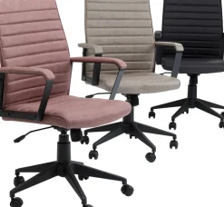 Kontorsstol Labora - Snurrstol på Hjul, Svart Konstläder - KARE Design