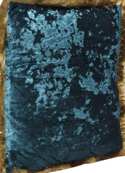 Kudde Cannes - Petrol Sammet, 45x45cm - KARE Design