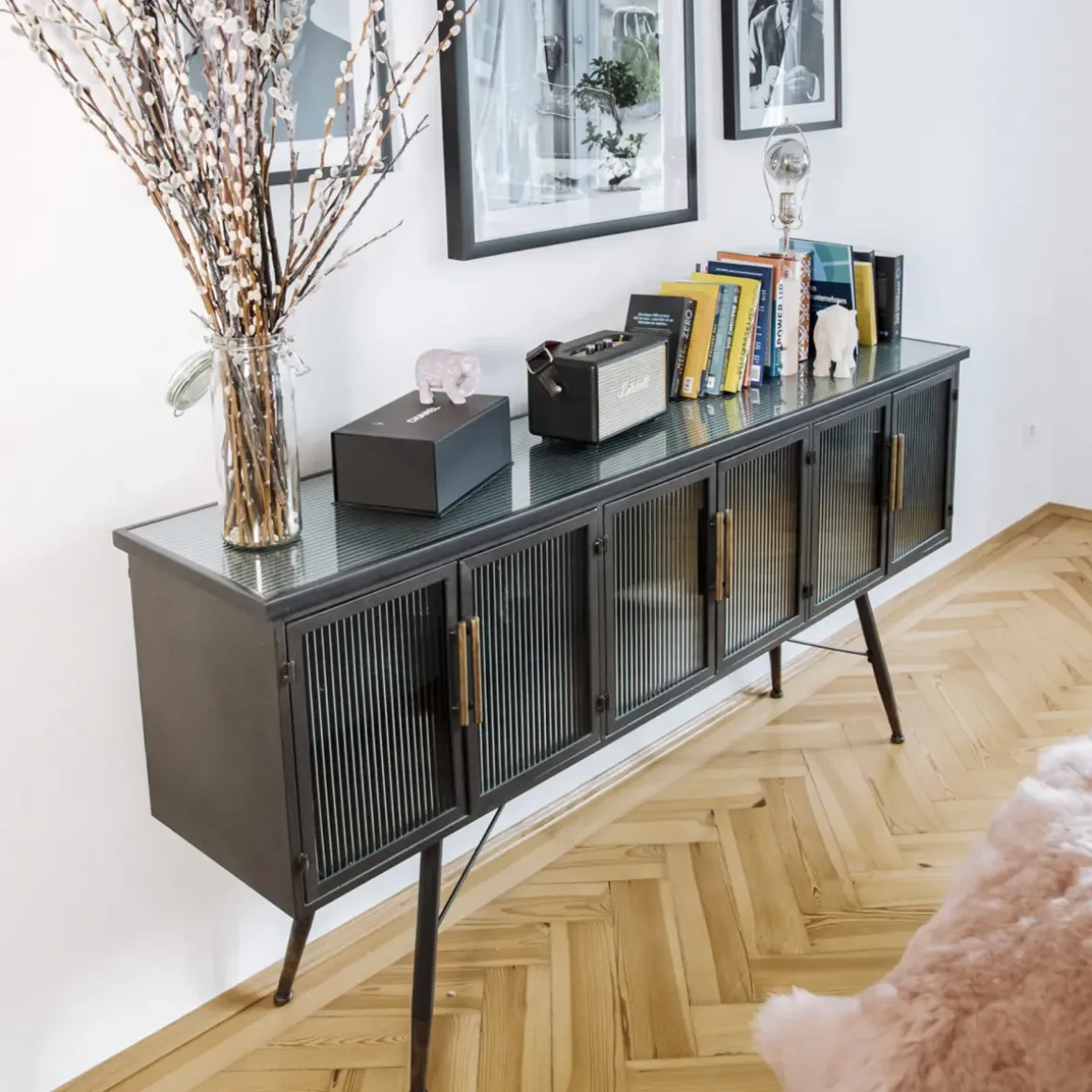 La Gomera - Sideboard med 6 dörrar, 85x180cm - KARE Design