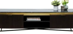 Lågskåp - Tv-bänk Catalina - Mörkt trä, 170x50cm - KARE Design