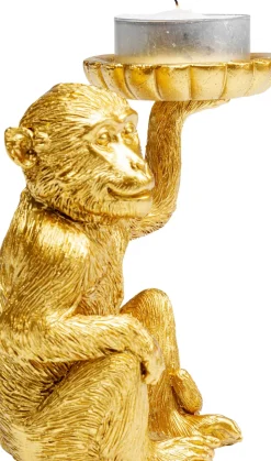 Ljushållare Monkey - Guld, 11cm - KARE Design
