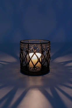 Ljuslykta Zora - Svart, 15cm - KARE Design