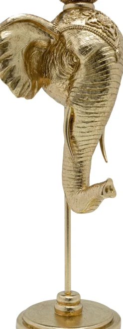 Ljusstake Elephant Head - Guld Elefant, 49cm - KARE Design