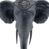 Ljusstake Elephant Head - Svart Elefant, 49cm - KARE Design