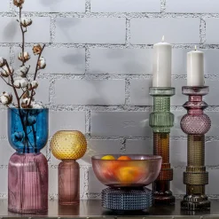 Ljusstake Marvelous Duo Lila Grå 49 - KARE Design