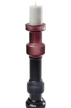 Ljusstake Marvelous Duo - Rosa, Grå, 49cm - KARE Design