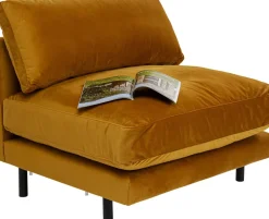 Loungefåtölj Discovery - Sammet Bärnsten, 100cm - KARE Design