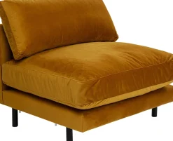 Loungefåtölj Discovery - Sammet Bärnsten, 100cm - KARE Design