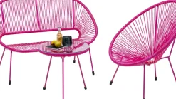 Loungestol Trädgård Acapulco Mono - Rosa - KARE Design