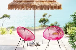 Loungestol Trädgård Acapulco 2 set - Rosa - KARE Design