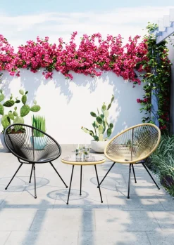 Loungestol Trädgård Acapulco - Svart - KARE Design