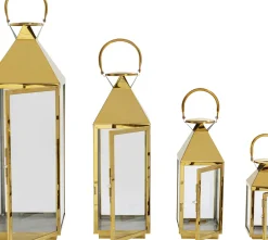 Lyktor Giardino - Guld Stål/Glas, 4 Set - KARE Design
