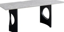 Matbord Bilbao Oho - Grå Keramik/Svart, 180x90cm - KARE Design