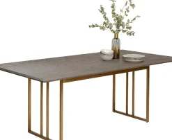Matbord Cesaro - Ask/Mässing, 200x100cm - KARE Design