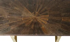 Matbord Conley - Bord i Mörkt Trä/Mässing, 160x80cm - KARE Design