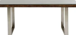Matbord Conley - Mörkt Trä/Krom, 180x90cm - KARE Design