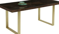 Matbord Conley - Mörkt Trä/Mässing, 180x90cm - KARE Design