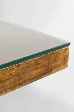 Matbord Conley, 180x90cm - Mörkt Trä/ Kryssben i Mässing - KARE Design