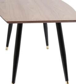 Matbord Curve - Retro Bord i Valnöt/Svart 180x90cm - KARE Design