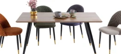 Matbord Duran, Valnöt/Svart, 160x80cm - KARE Design