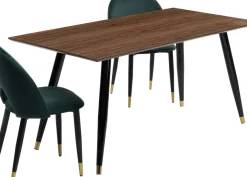 Matbord Duran, Valnöt/Svart, 160x80cm - KARE Design