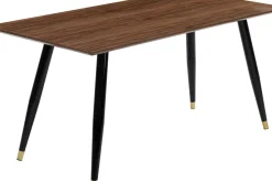 Matbord Duran, Valnöt/Svart, 160x80cm - KARE Design