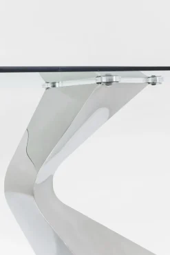 Matbord Gloria - Bord i Glas/Krom, 200x100cm - KARE Design