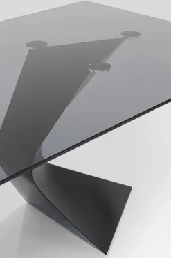 Matbord Gloria - Svart Glas/Svart, 200x100cm - KARE Design