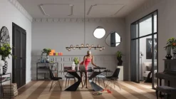 Matbord Gloria - Svart Glas/Svart, 200x100cm - KARE Design