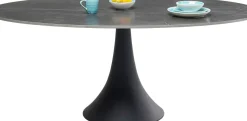 Matbord Grande Possibilita Oval - Sten/Svart, 180x120cm - KARE Design
