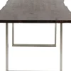 Matbord Harmony - Massivt Mörkt Trä/ Krom, 200x100cm - KARE Design