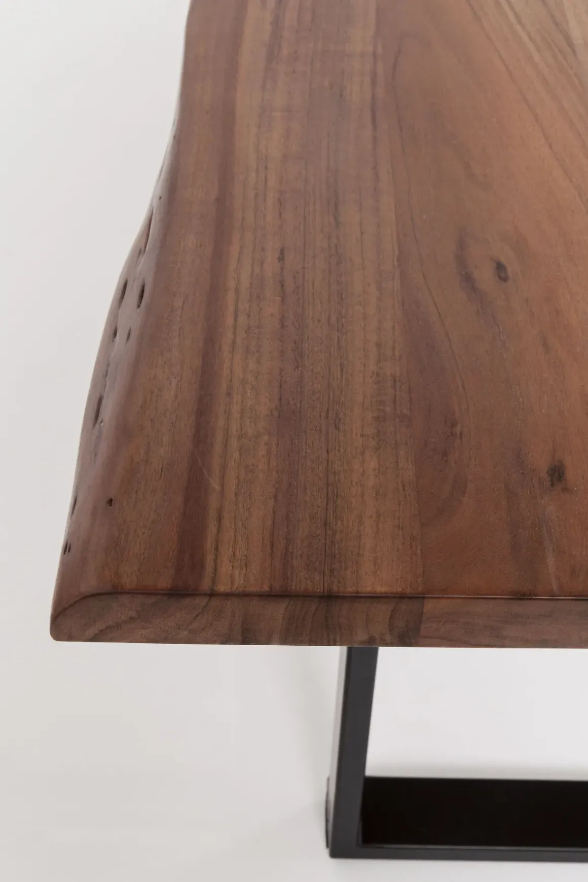 Matbord Harmony - Massivt Mörkt Trä/ Krom, 200x100cm - KARE Design