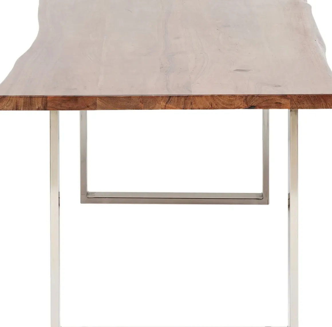 Matbord Harmony - Massivt Mörkt Trä/ Krom, 200x100cm - KARE Design