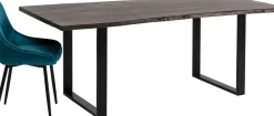 Matbord Harmony - Massivt Mörkt Trä/Svart, 200x100cm - KARE Design