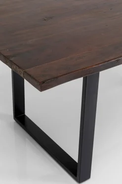 Matbord Harmony - Massivt Mörkt Trä/Svart, 200x100cm - KARE Design