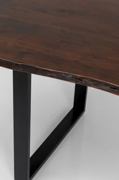 Matbord Harmony - Massivt Mörkt Trä/Svart, 200x100cm - KARE Design